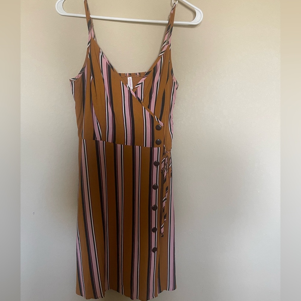 Xhilaration Multicolor Striped Midi Dress